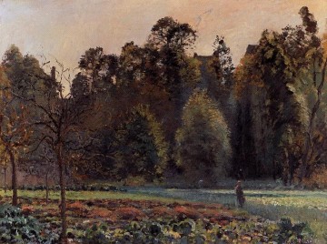 風景 Painting - キャベツ畑ポントワーズ 1873年 カミーユ・ピサロの森